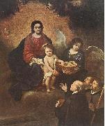 MURILLO, Bartolome Esteban The Infant Jesus Distributing Bread to Pilgrims sg Spain oil painting artist